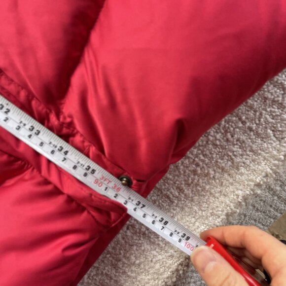 Lole Parka Winter Quilted Coat Hooded Fur Trim Women’s Size XS Cherry Red / Pink - Picture 12 of 16